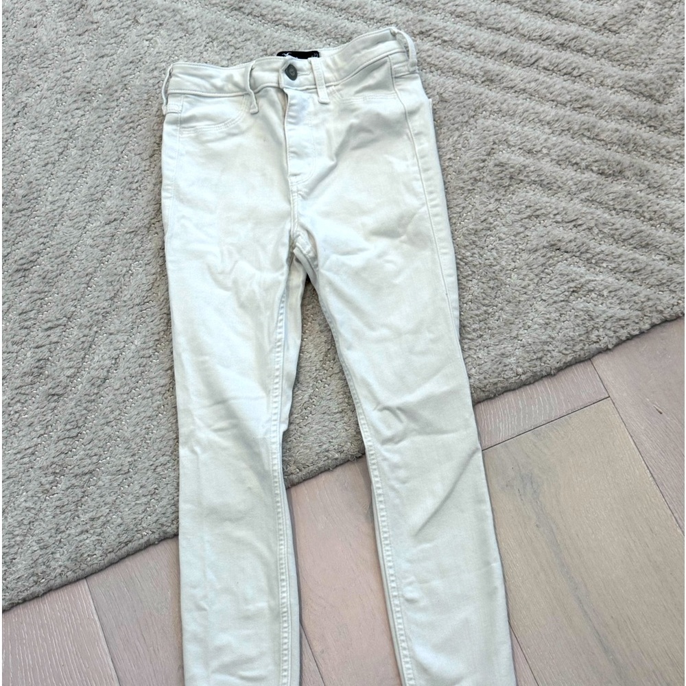HIGH-RISE WHITE SUPER SKINNY JEANS - Size 00 - Picture 2 of 5